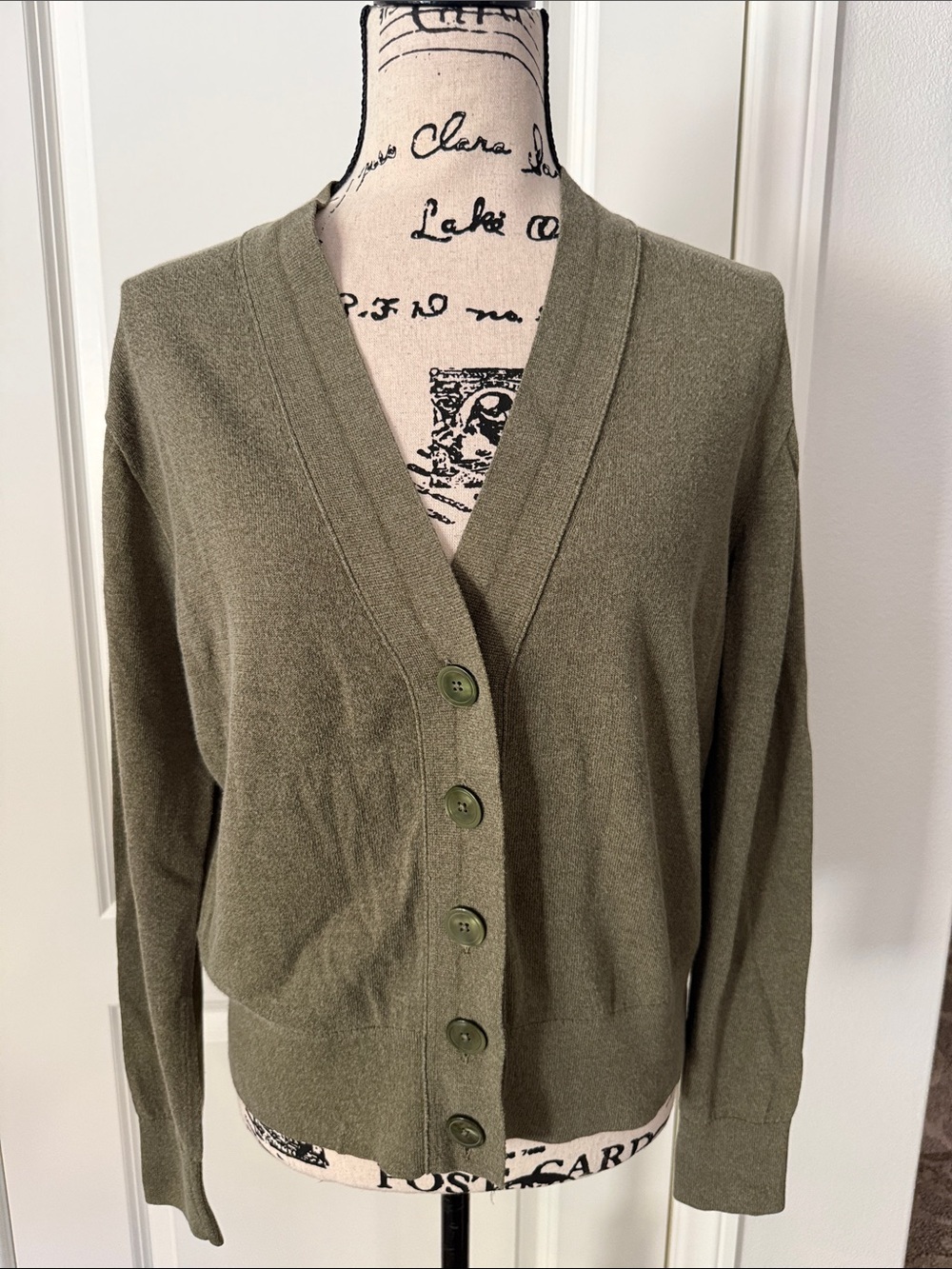 J. Crew Olive Green Cardigan